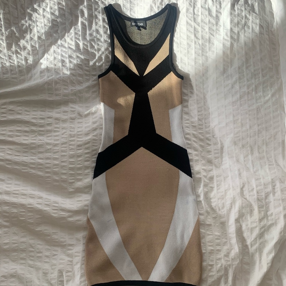 Bandage color block dress by BEBE